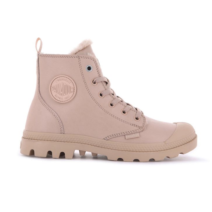 Bottes Palladium Pampa Hi Zip Leather S Femme Rose | FR JLY629M